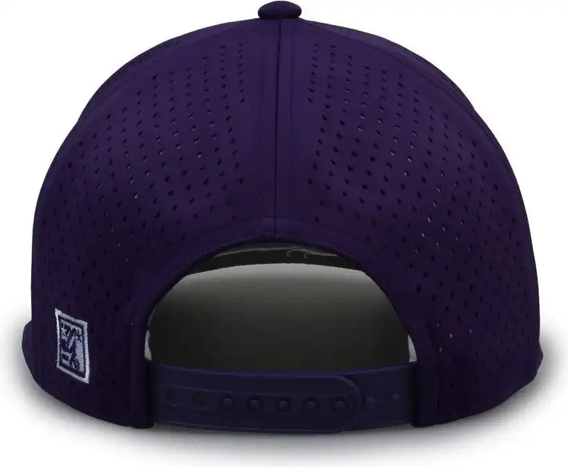 The Game Gb505r Neocool 5 Panel Snapback with Rope Cap - Purple White - Osfm