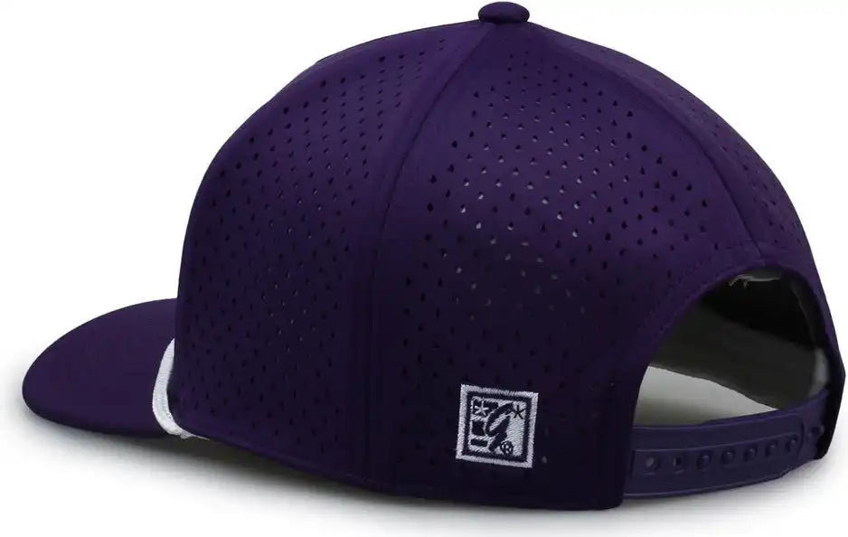 The Game Gb505r Neocool 5 Panel Snapback with Rope Cap - Purple White - Osfm