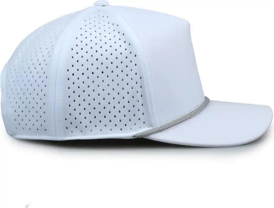 The Game Gb505r Neocool 5 Panel Snapback with Rope Cap - White Gray - Osfm