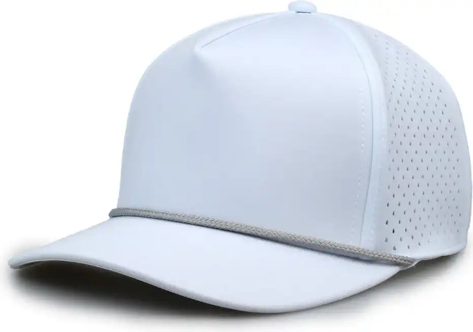 The Game Gb505r Neocool 5 Panel Snapback with Rope Cap - White Gray - Osfm