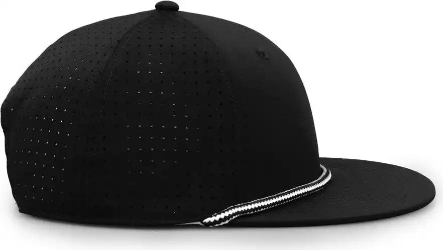 The Game Gb519 Perforated Gamechanger with Rope Cap - Black - Osfm