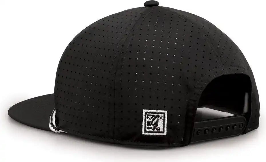 The Game Gb519 Perforated Gamechanger with Rope Cap - Black - Osfm