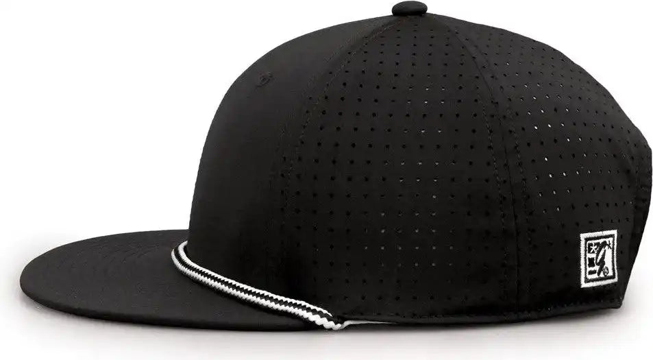 The Game Gb519 Perforated Gamechanger with Rope Cap - Black - Osfm