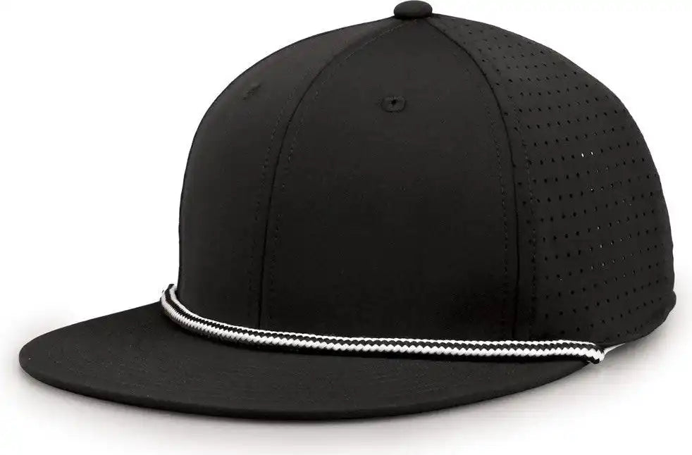The Game Gb519 Perforated Gamechanger with Rope Cap - Black - Osfm