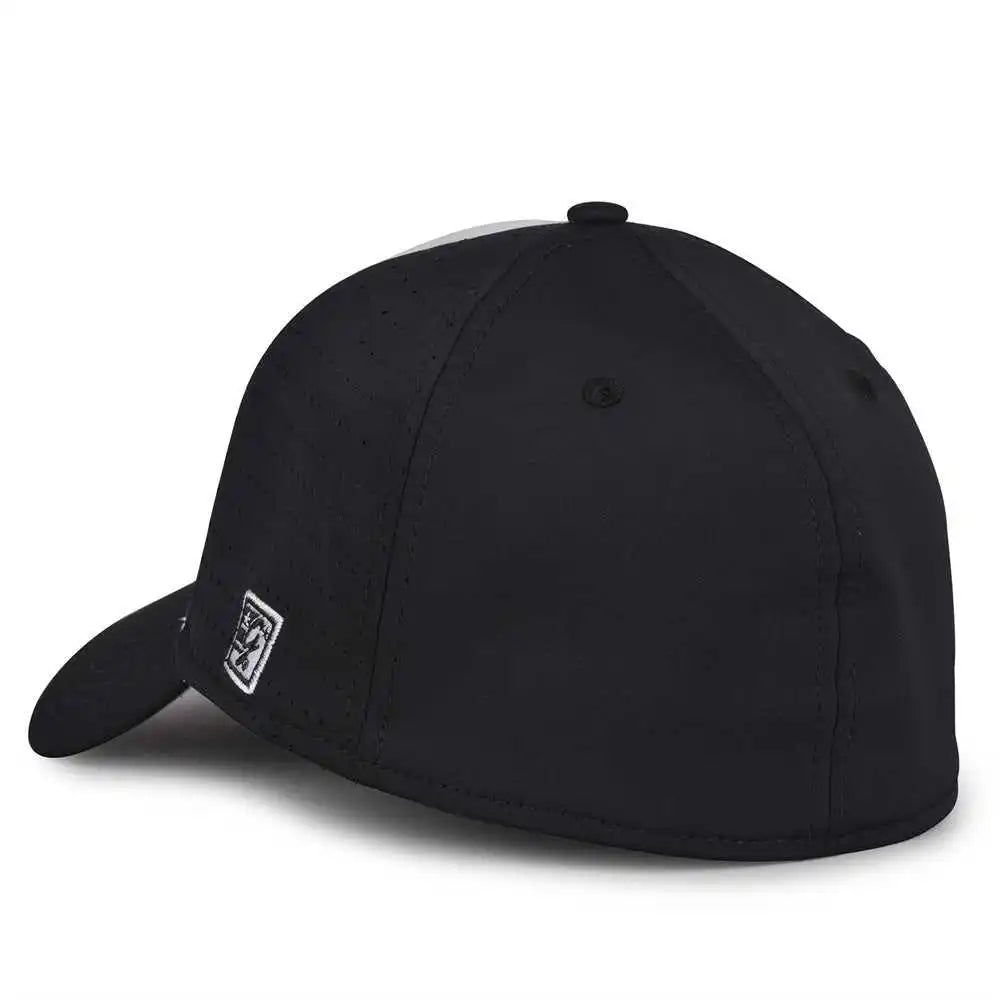 The Game Gb904 Precurved Perforated Gamechanger Cap - White Black