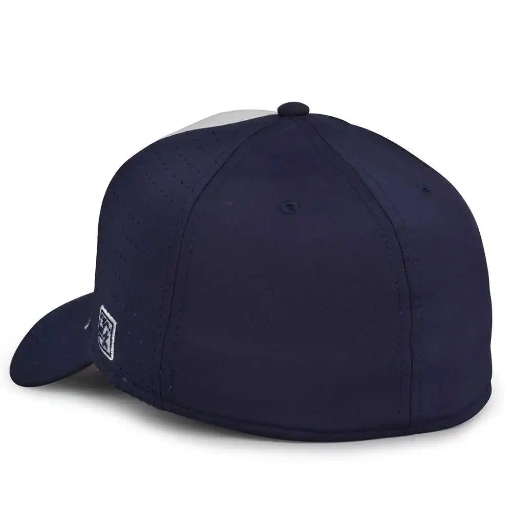 The Game Gb904 Precurved Perforated Gamechanger Cap - White Navy