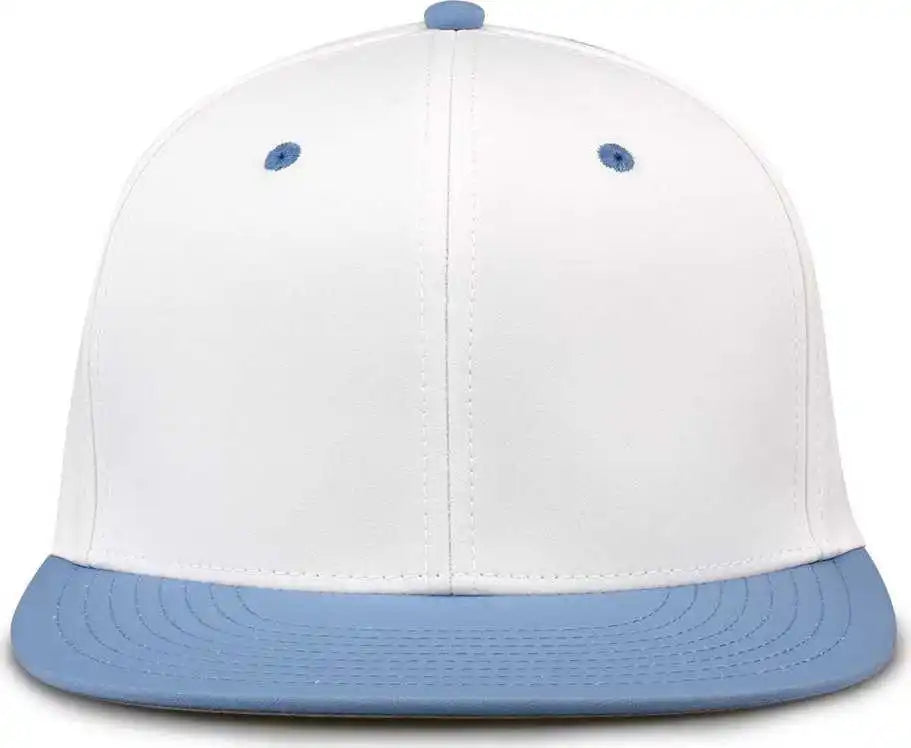 The Game Gb997 Pro Shape Gamechanger Cap - White Columbia Blue