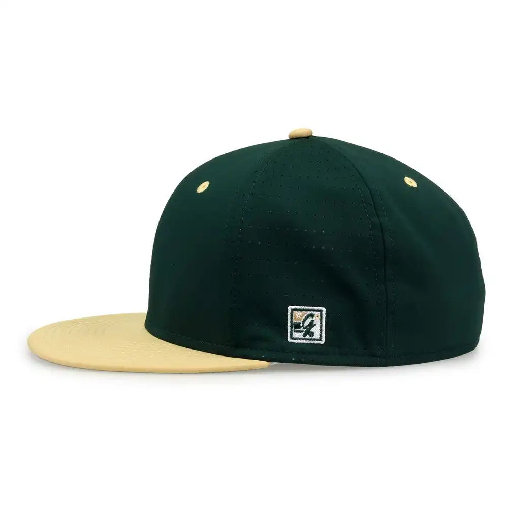 The Game Gb998 Perforated Gamechanger Cap - Dark Green Vegas Gold
