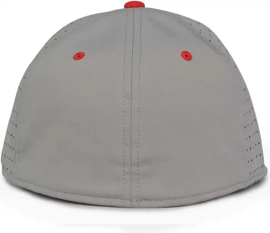 The Game Gb998 Perforated Gamechanger Cap - Gray Red