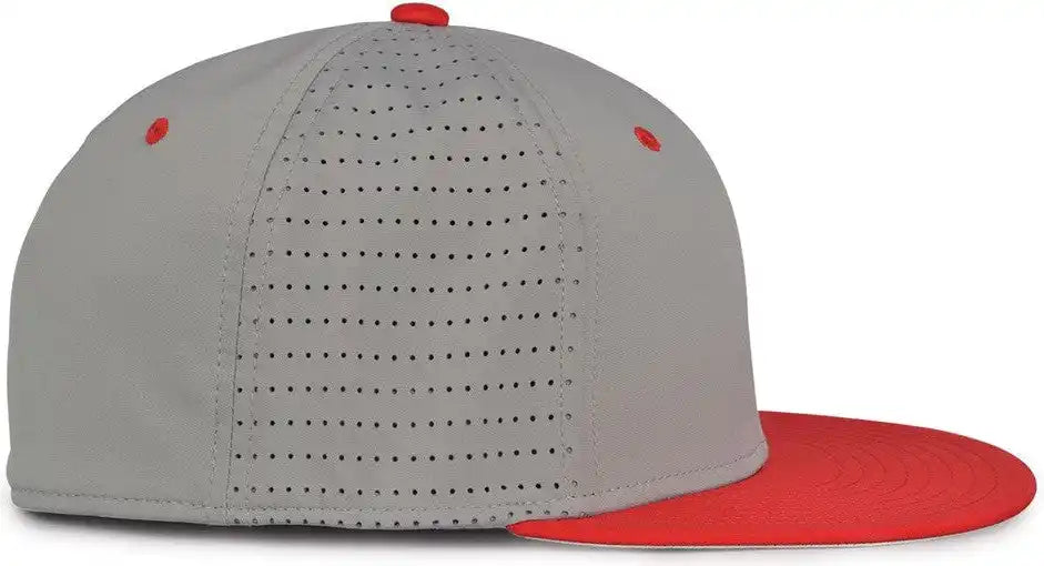 The Game Gb998 Perforated Gamechanger Cap - Gray Red