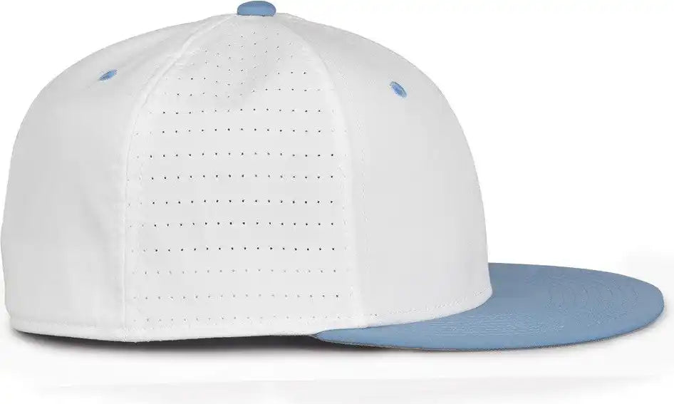 The Game Gb998 Perforated Gamechanger Cap - White Columbia Blue