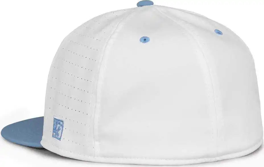 The Game Gb998 Perforated Gamechanger Cap - White Columbia Blue