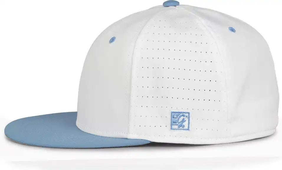 The Game Gb998 Perforated Gamechanger Cap - White Columbia Blue