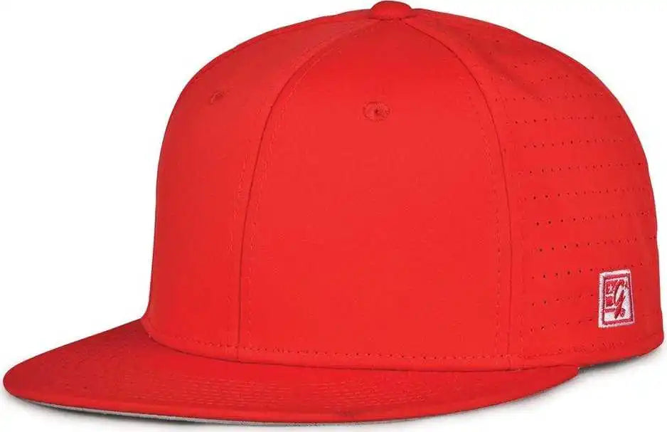 The Game Gb999 Low Pro Perforated Gamechanger Cap - Red - 6 1/2’’ - 3/4’’