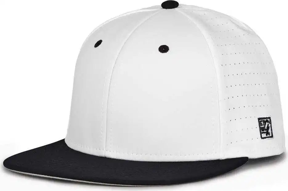 The Game Gb999 Low Pro Perforated Gamechanger Cap - White Black - 6 1/2’’ - 3/4’’