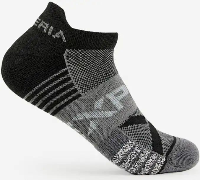 Thor-lo Experia Ultra Light Padding No-show Tab Socks - Black Gray