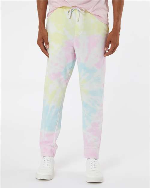 Tie Dye Sunset Swirl Tie-Dyed Fleece Pants - PRM50PTTD