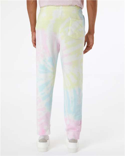 Tie Dye Sunset Swirl Tie-Dyed Fleece Pants - PRM50PTTD