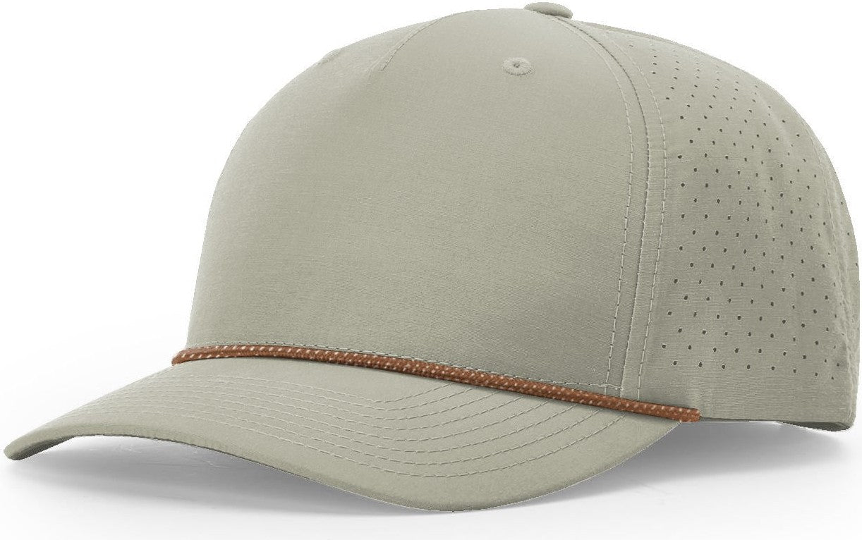 Trenchcoat/Russet-Grey Laser Perf Performance Rope Cap