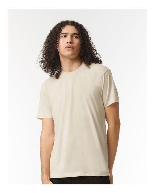 Tri-Cream Triblend Track Tee - TR401