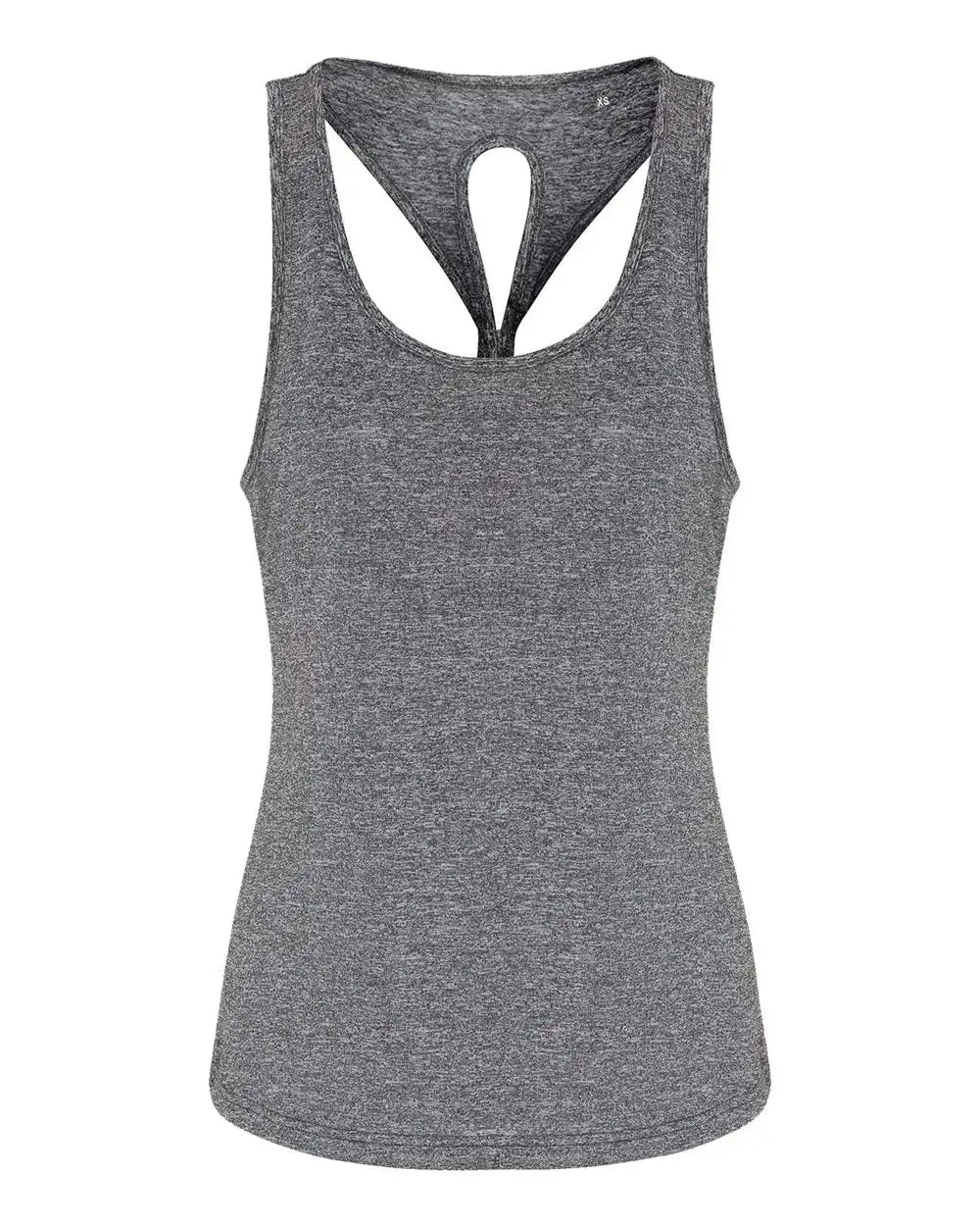 Tridri Td042 Women’s Knot Back Venus Tank - Black Melange - Xs