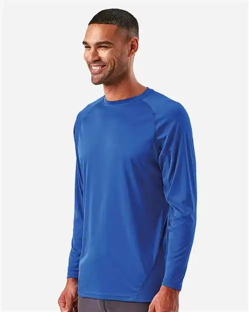 Tridri Td050 Panelled Long Sleeve Tech T-shirt - Royal