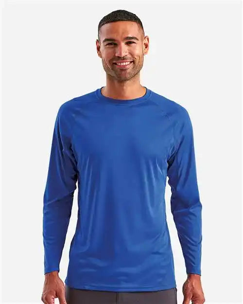 Tridri Td050 Panelled Long Sleeve Tech T-shirt - Royal - Xs