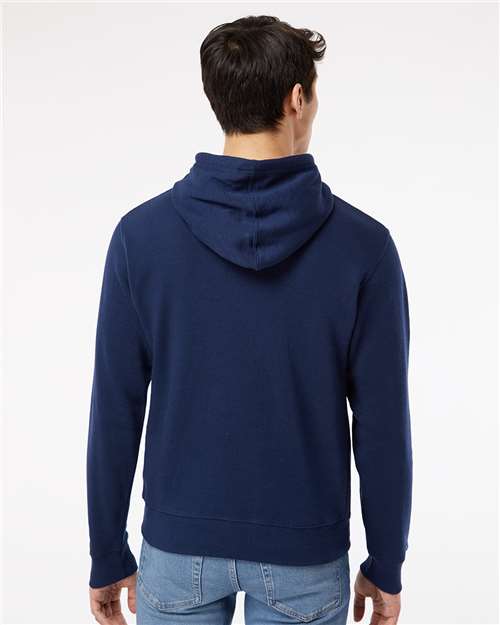 True Navy Solid Triblend Fleece Hooded Sweatshirt - 8871