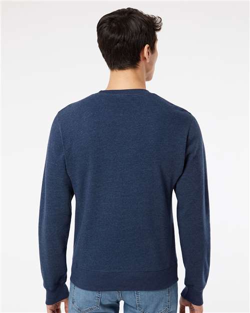 True Navy Triblend Triblend Fleece Crewneck Sweatshirt - 8870