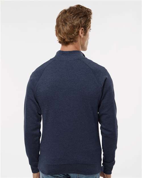 True Navy Triblend Triblend Quarter-Zip Sweatshirt - 8869