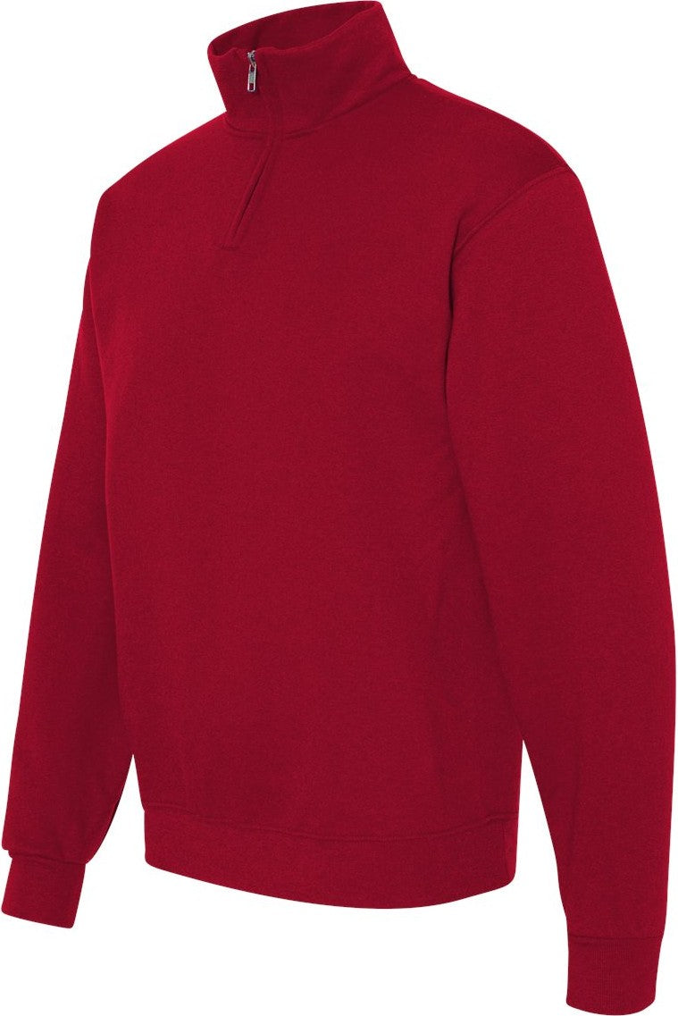 True Red Nublend® Cadet Collar Quarter-Zip Sweatshirt - 995MR