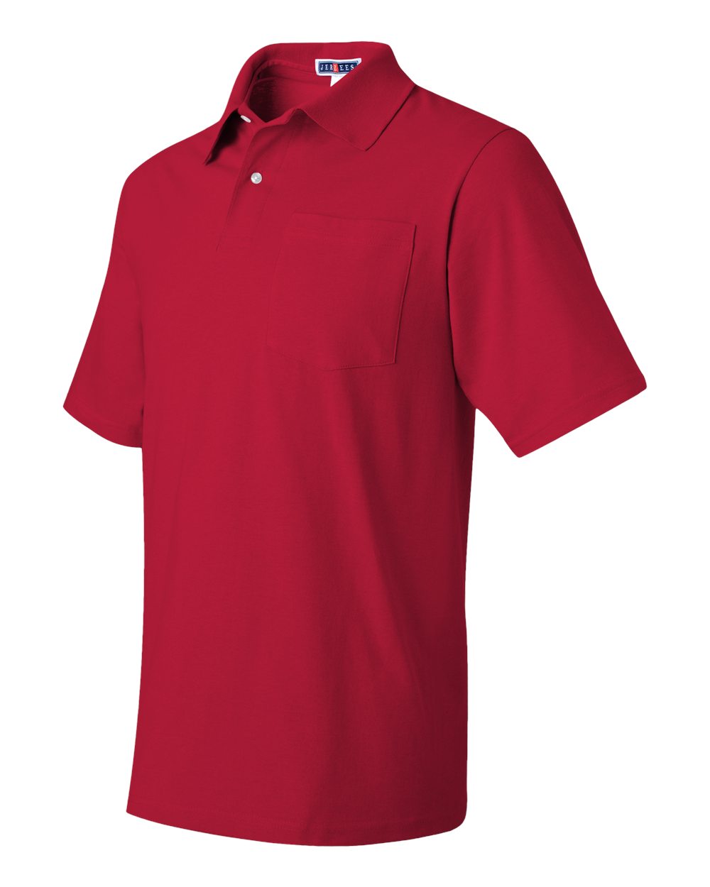 True Red SpotShield® 50/50 Polo with Pocket - 436MPR