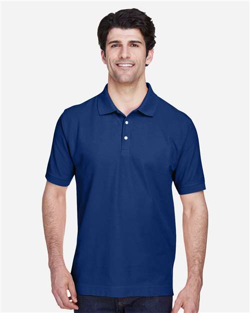 True Royal Men's Pima Piqué Polo - D100