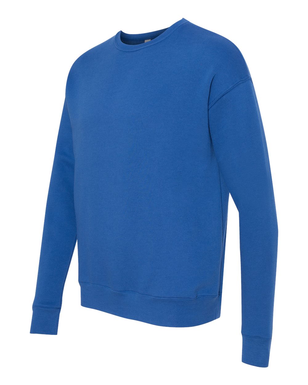 True Royal Sponge Fleece Drop Shoulder Crewneck Sweatshirt - 3945