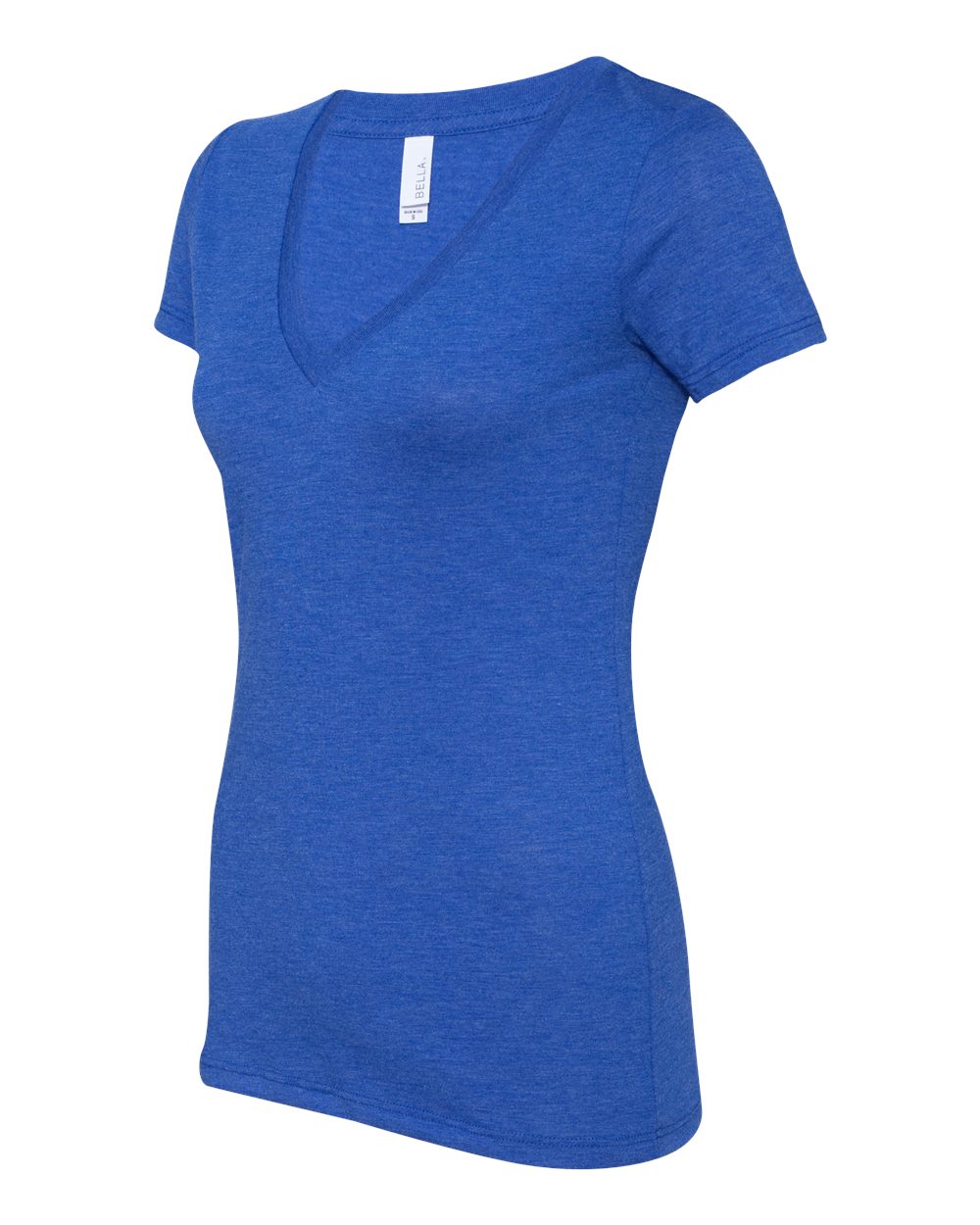 True Royal Triblend Women’s Triblend Deep V-Neck Tee - 8435