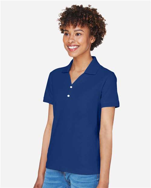 True Royal Women's Pima Piqué Polo - D100W
