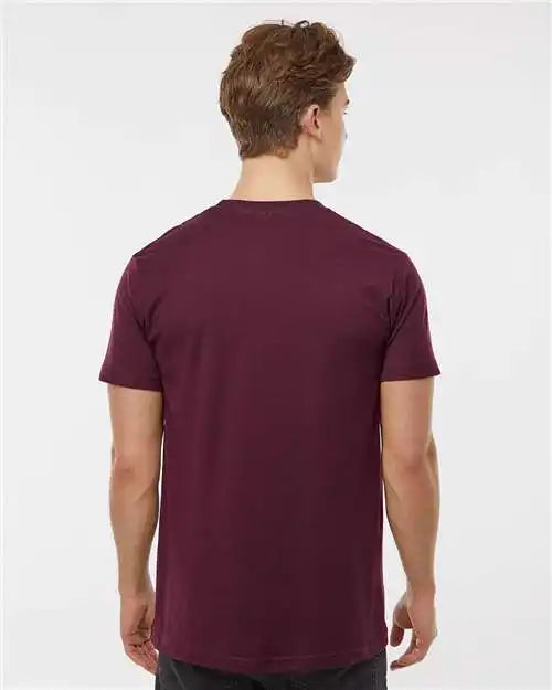 Tultex 202 Fine Jersey T-shirt - Burgundy
