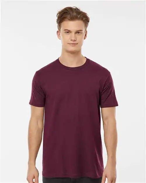Tultex 202 Fine Jersey T-shirt - Burgundy