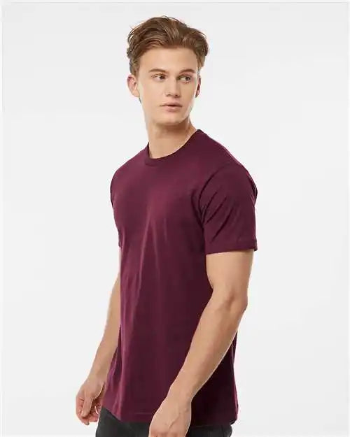 Tultex 202 Fine Jersey T-shirt - Burgundy