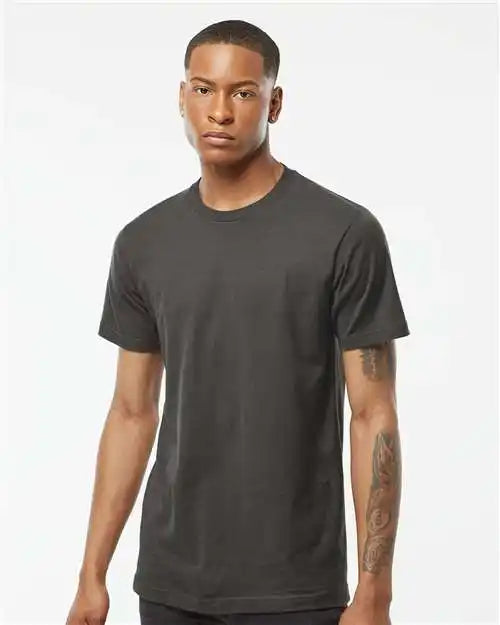 Tultex 202 Fine Jersey T-shirt - Charcoal