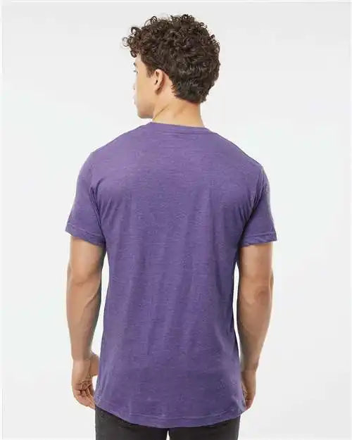 Tultex 202 Fine Jersey T-shirt - Heather Purple