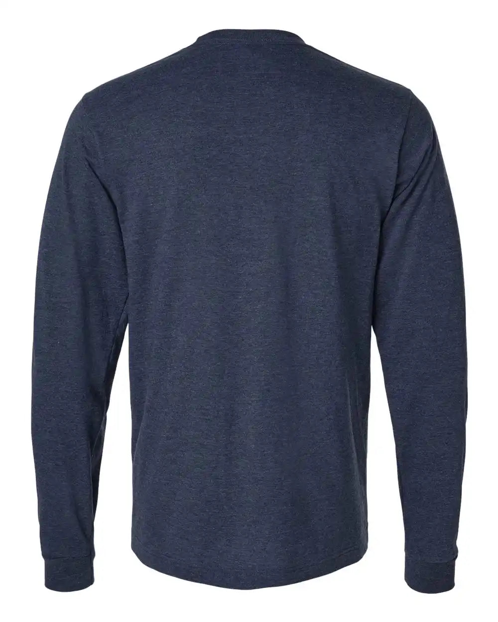 Tultex 202ls Fine Jersey Long Sleeve T-shirt - Heather Denim