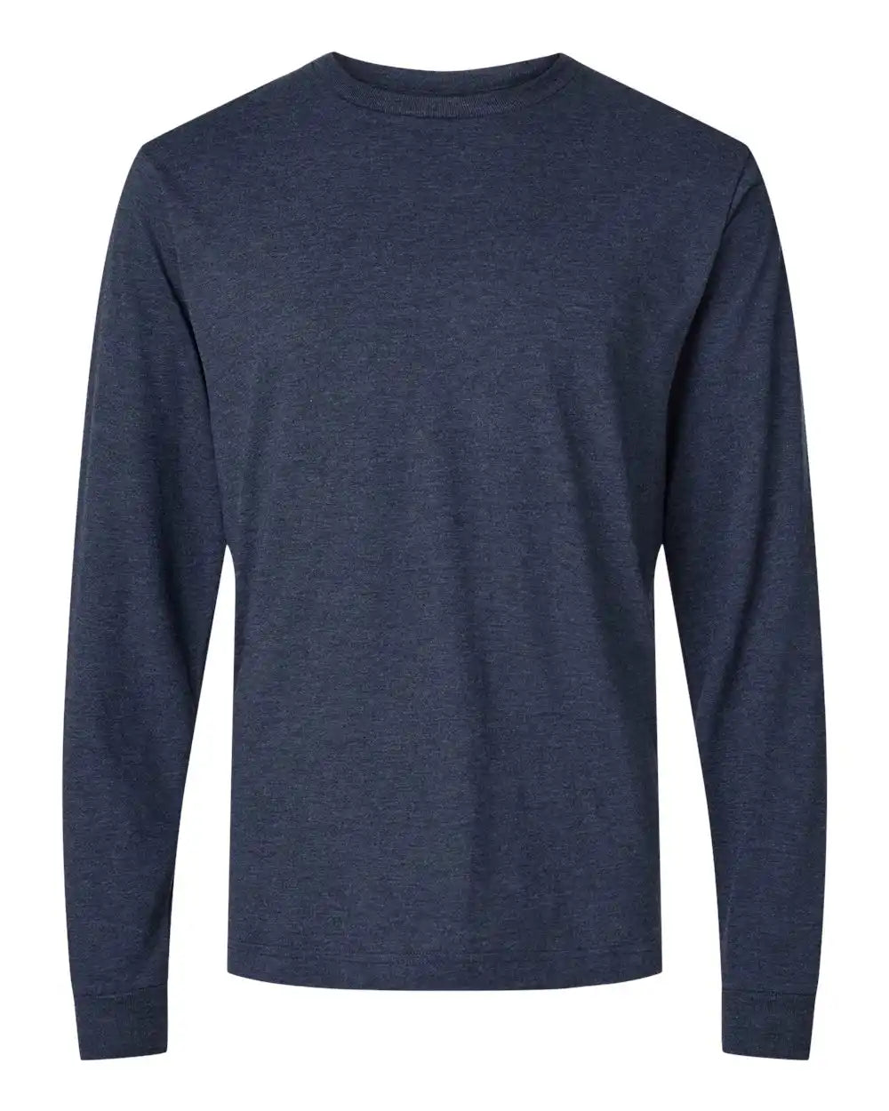 Tultex 202ls Fine Jersey Long Sleeve T-shirt - Heather Denim - Xs