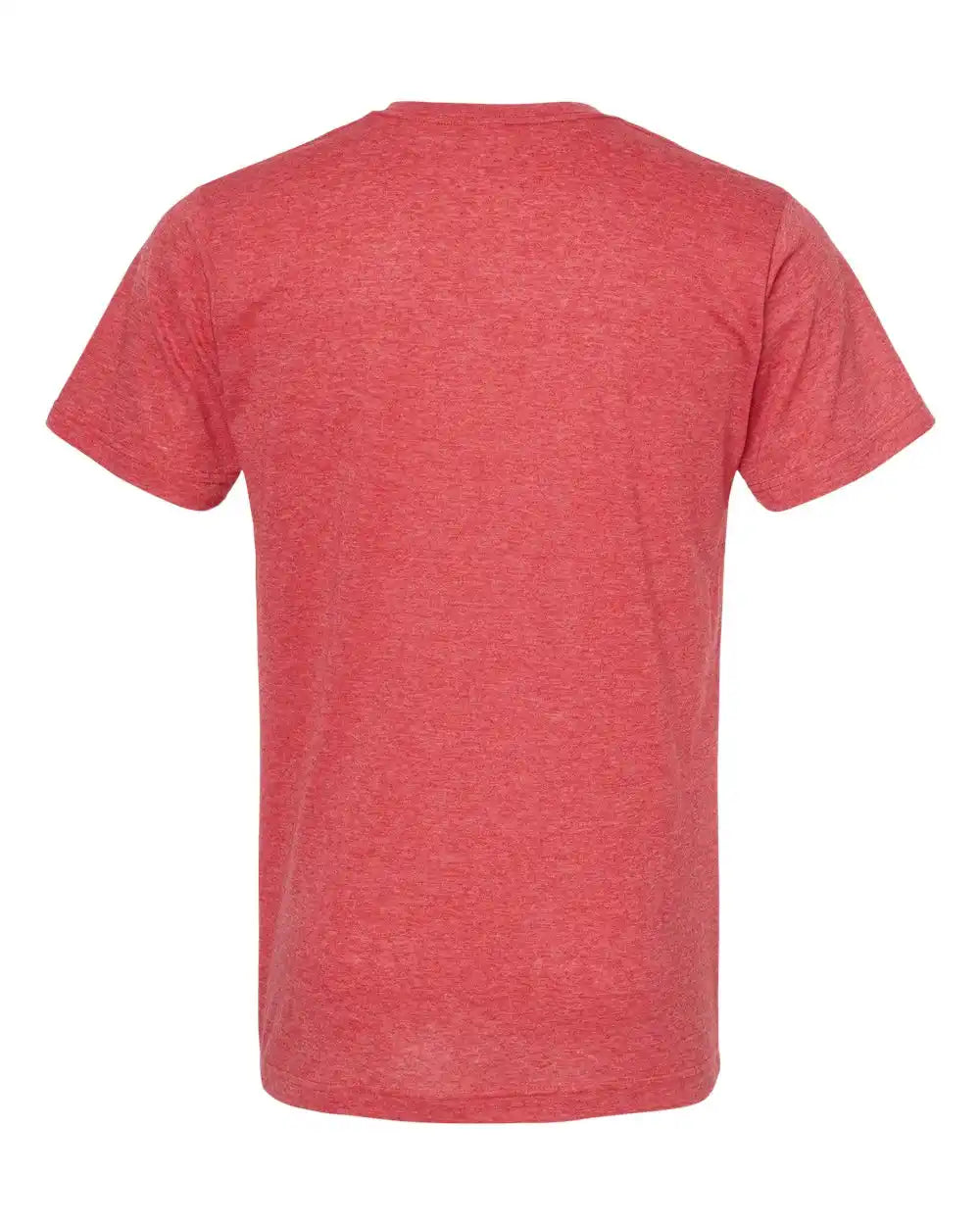Tultex 207m Poly-rich V-neck T-shirt - 207 - Heather Red