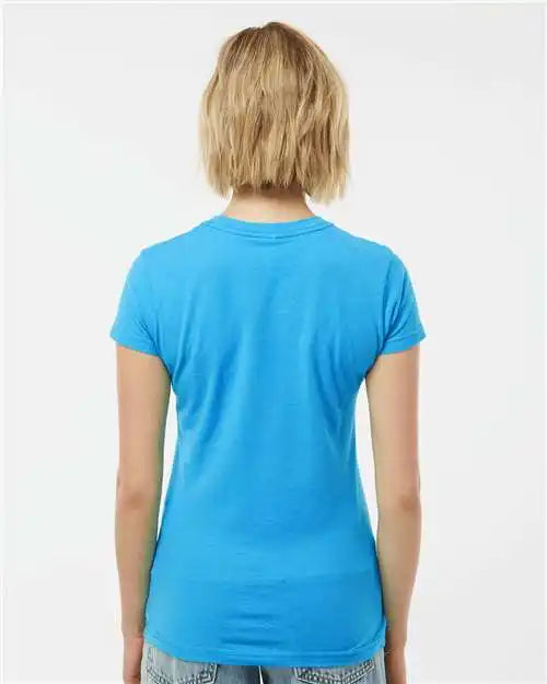 Tultex 213m Women’s Fine Jersey Slim Fit T-shirt - 213 - Turquoise