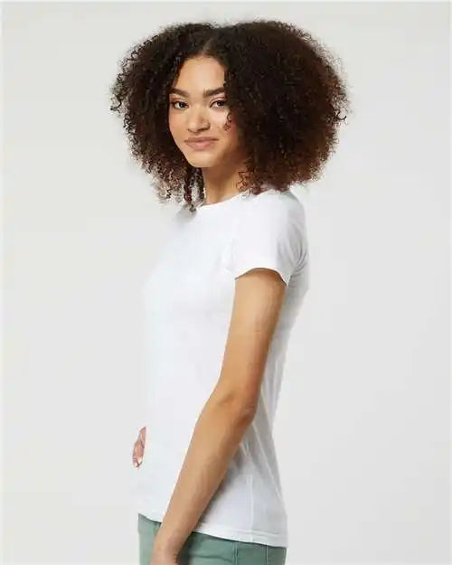 Tultex 213m Women’s Fine Jersey Slim Fit T-shirt - 213 - White