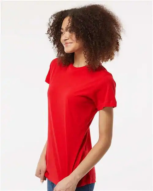 Tultex 216m Women’s Fine Jersey Classic Fit T-shirt - 216 - Red