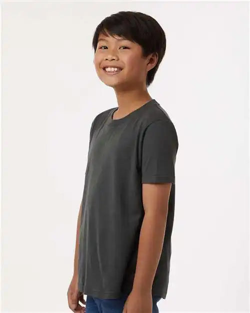 Tultex 235 Youth Fine Jersey T-shirt - Charcoal