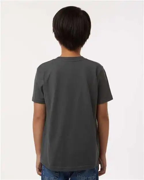 Tultex 235 Youth Fine Jersey T-shirt - Charcoal