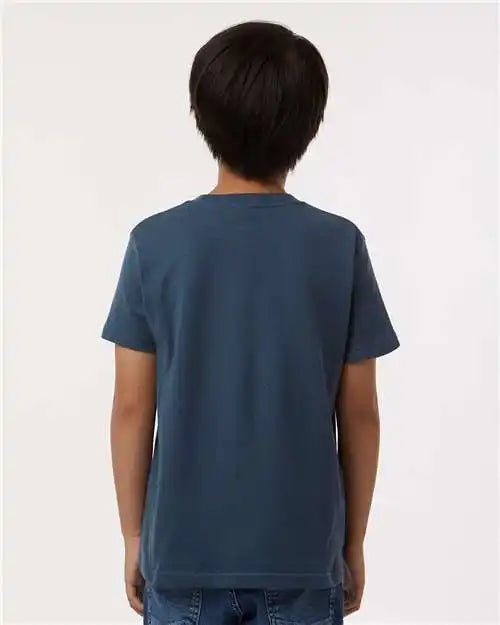Tultex 235 Youth Fine Jersey T-shirt - Indigo